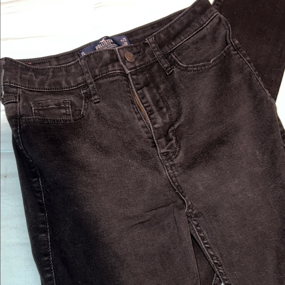 Hollister Charcoal Black Denim Pants